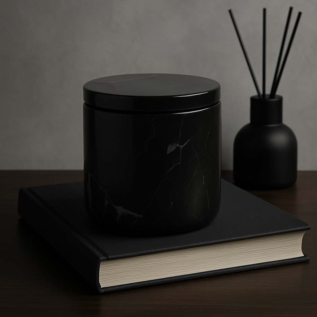 Midnight Marble Vessel