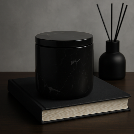 Midnight Marble Vessel